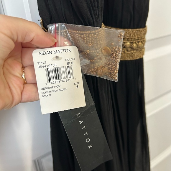 NWT Aidan Mattox 100% Silk Cocktail Dress - Picture 8 of 8